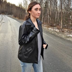 Faux leather jacket